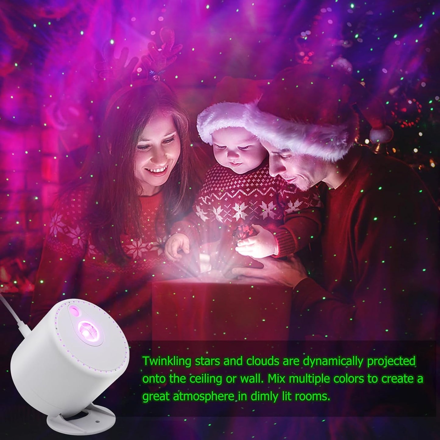 Galaxy Projector,Star Projector with Timer and Remote Control for Adults Bedroom Decoration, Party,Star Night Light
