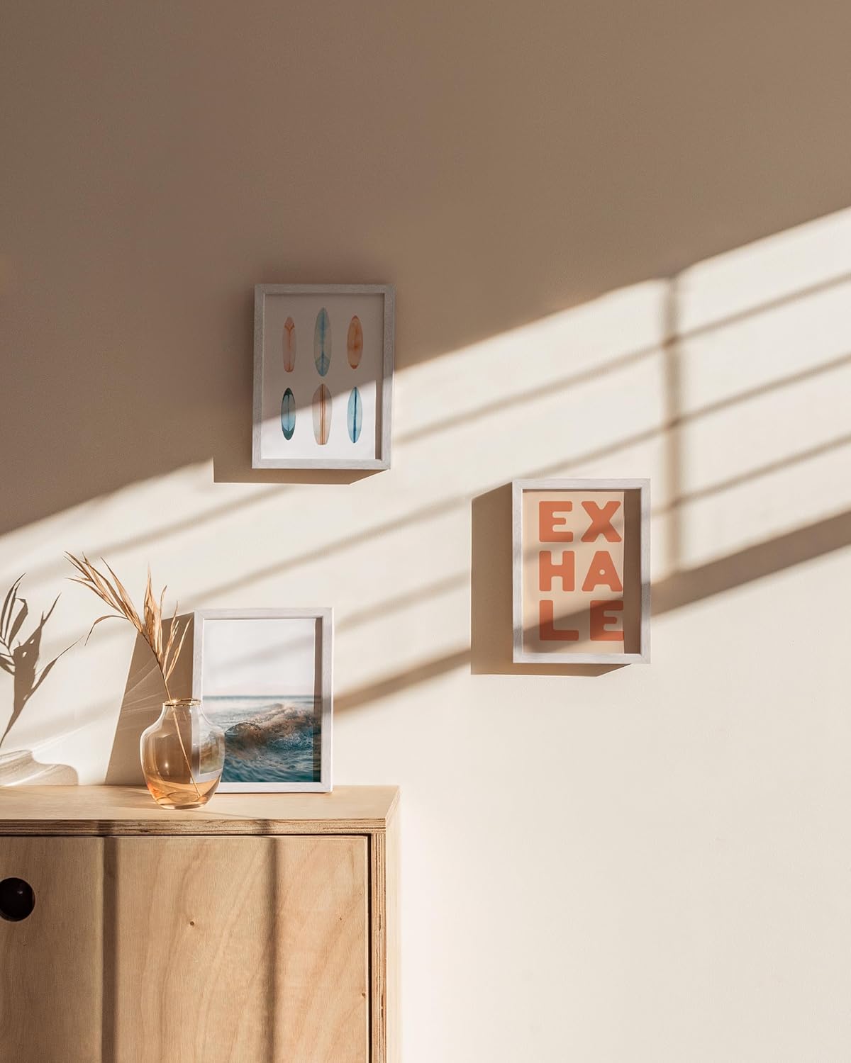 HAUS AND HUES Standalone White Oak Frame Set of 3-5x7