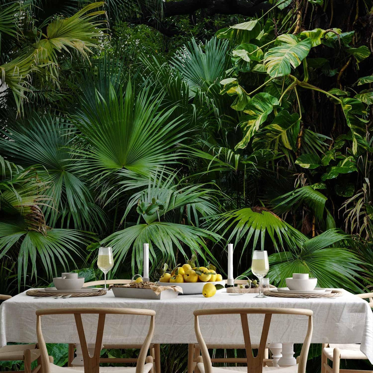 artgeist Wall Mural Tropical 157"x110" XXL Peel and Stick Self-Adhesive Wallpaper Removable Large Sticker Foil Wall Decor Print Picture Image Design