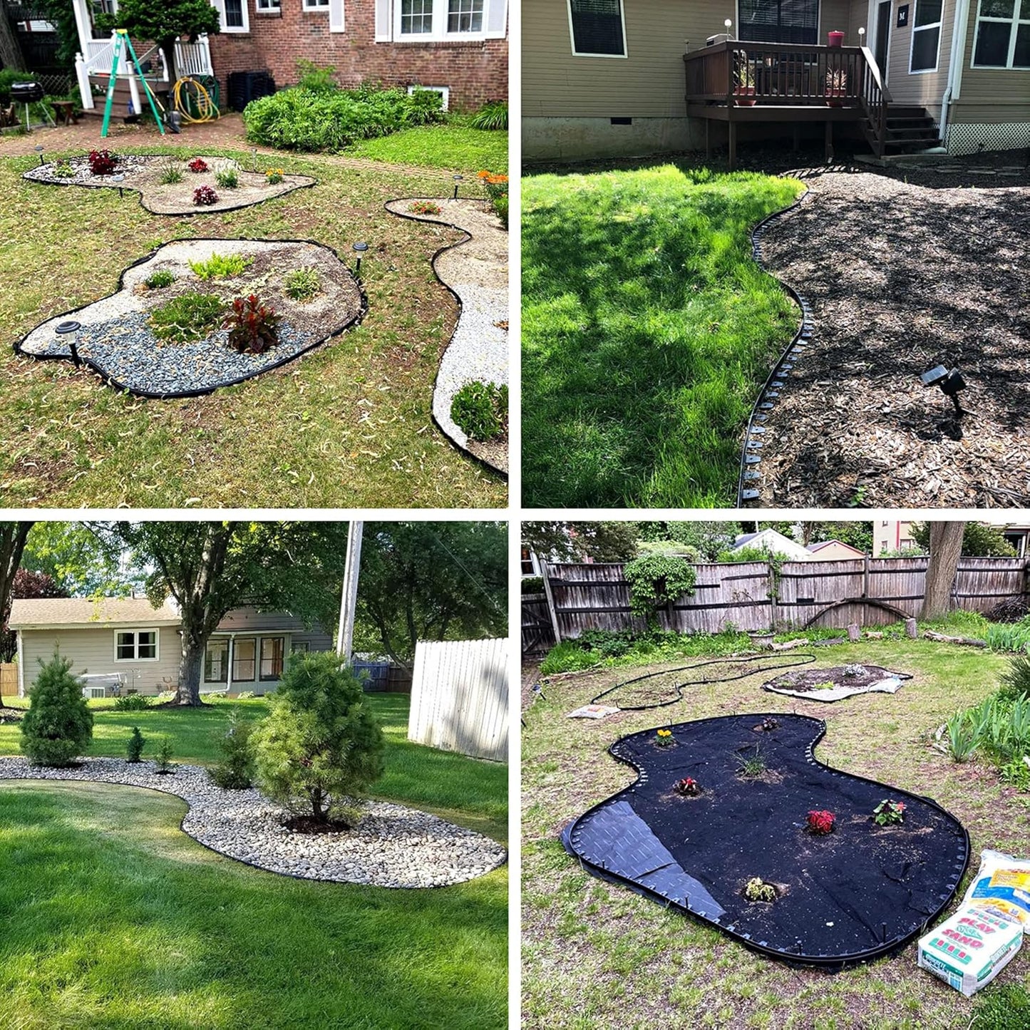 50/100/150 Pack 6" Solid Galvanized Non-Rust Metal Garden Stakes Spiral Landscape Edging Anchors for Paver Edging, Gardening, House Construction, etc (50)