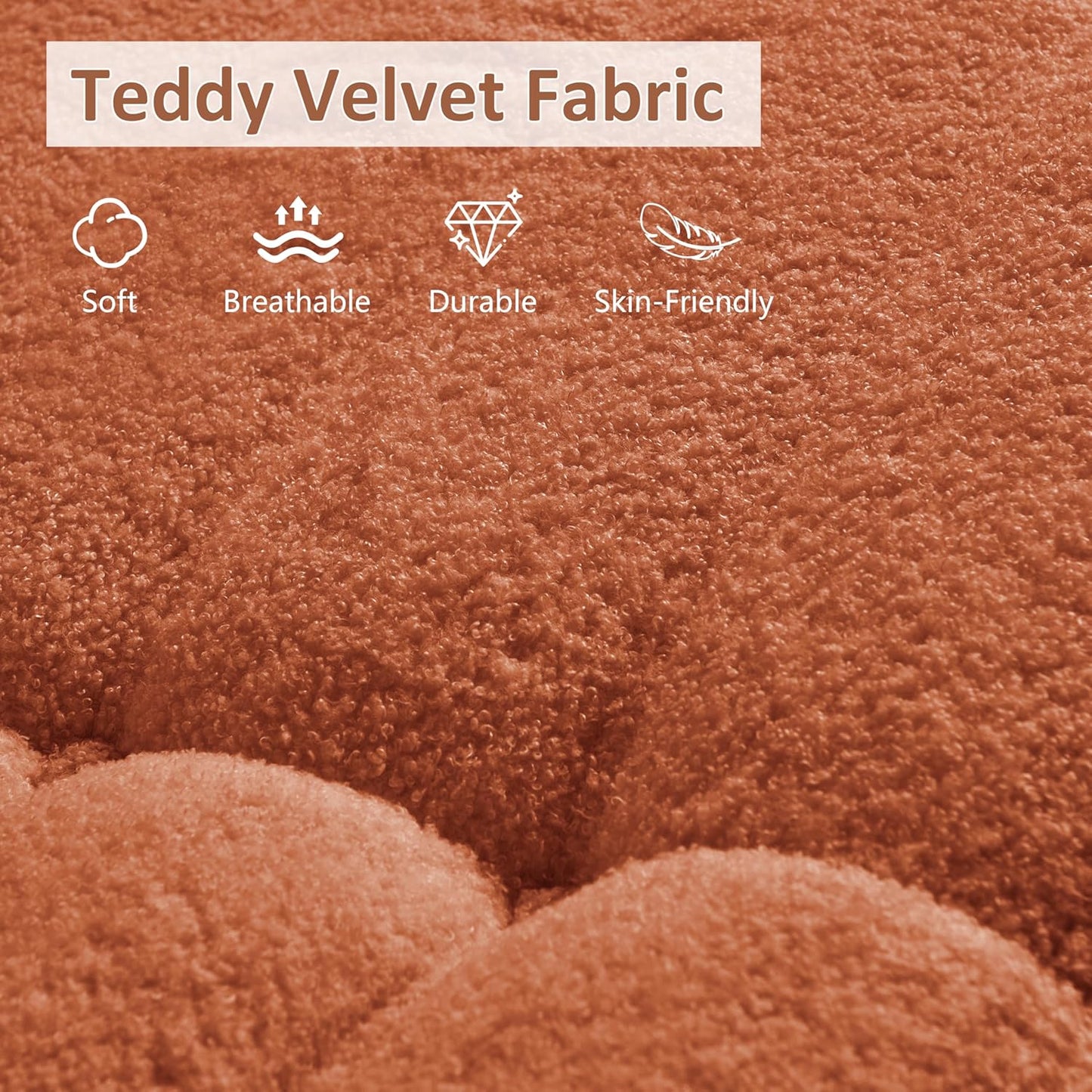 Bean Bag Chair, Oversized Bean Bag Chair for Living Room, Fireside Chair for Adults with Memory Foam Filled, Big Accent Sofa Lounge Floor Sofa for Gaming, Reading, Relax, No Assembly Required(Orange)