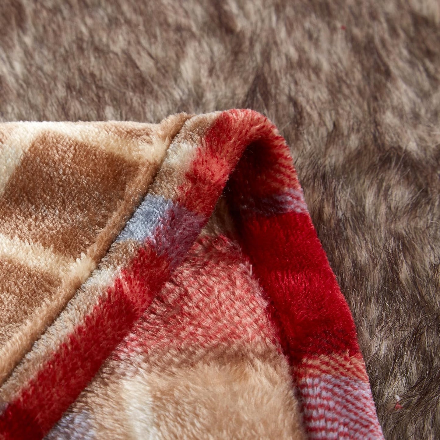 MERRYLIFE Throw Blanket Plaid | Ultra-Plush Soft Colorful Oversized | Decorative Couch Travel Blanket | Queen Size(90" 90", Love Urban)