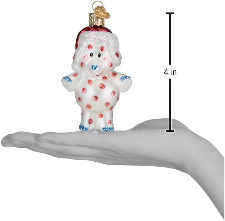 Old World Christmas Spotted Elephant Glass Hanging Ornament