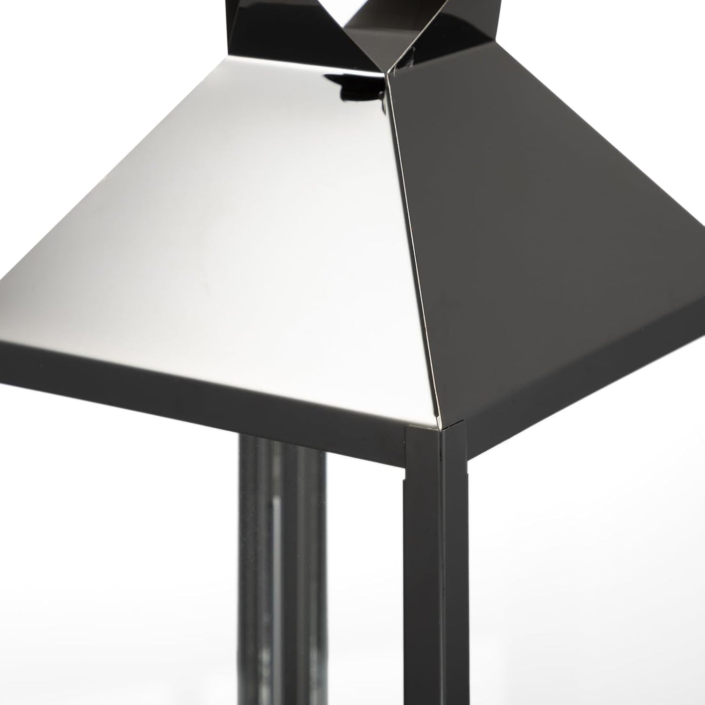 MATICO Stainless Decorative Pinnacle Candle Lantern Set of 3, Hanging Decor Hurricane Lantern Candle Holder for Festival Ceremony Home Decor, Both Indoor & Outdoor Use, Black