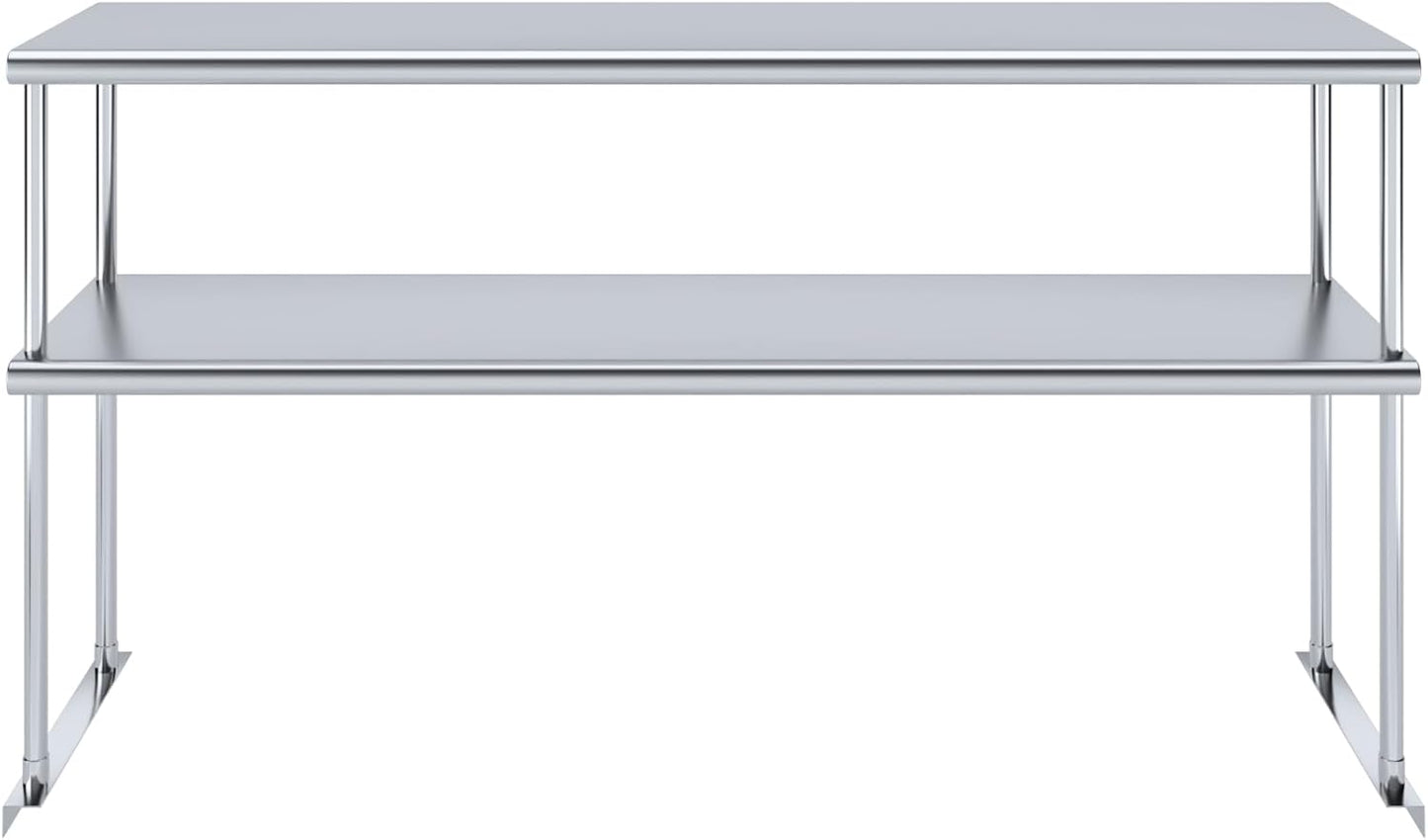 AmGood Double OverShelf Stainless Steel NSF - Many (60" Long x 14" Deep)