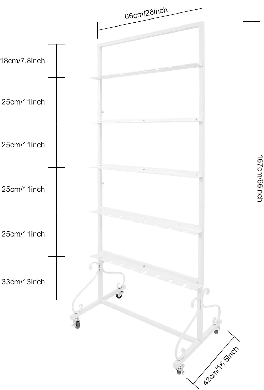 40 Slots Champagne Holder Stand for Party, Wine Glass Display Wall Holder, Stable Wine Glass Stemware Rack for Bar, Wedding, Party (White)