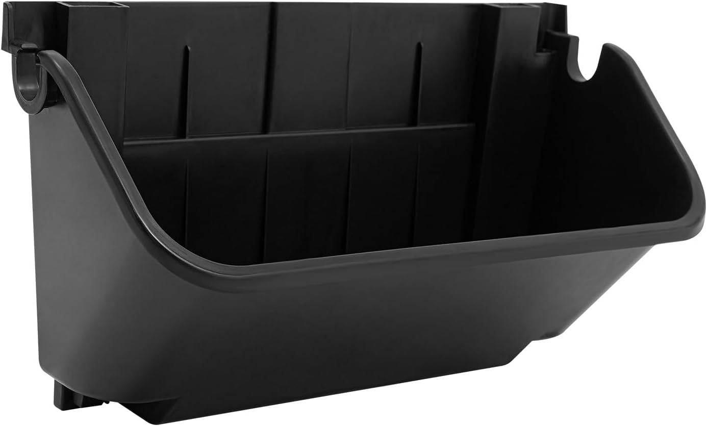 24Pack Vertical Wall Planter, 13 inch Wall Mounted Garden Planters, Stackable Wall Hanging Planter, Plastic Flower Pot with 4 Drainage Tray & 6.56FT Drainage Pipe for Indoor and Outdoor (Black)