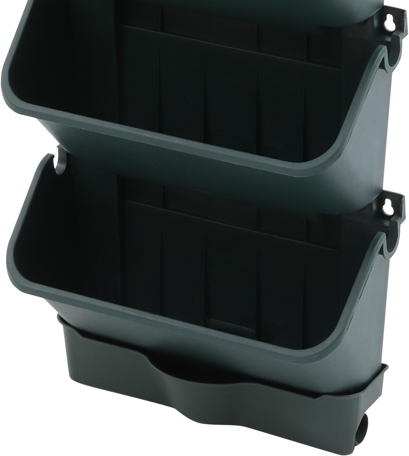 18 Pots Self-Watering Wall-Mounted Planter, 39.4”L x 39.4”H Vertical Wall Planter Self Watering Stackable Planters Vertical Garden Wall Garden Planter Outdoor Indoor for Herbs Flowers Strawberries