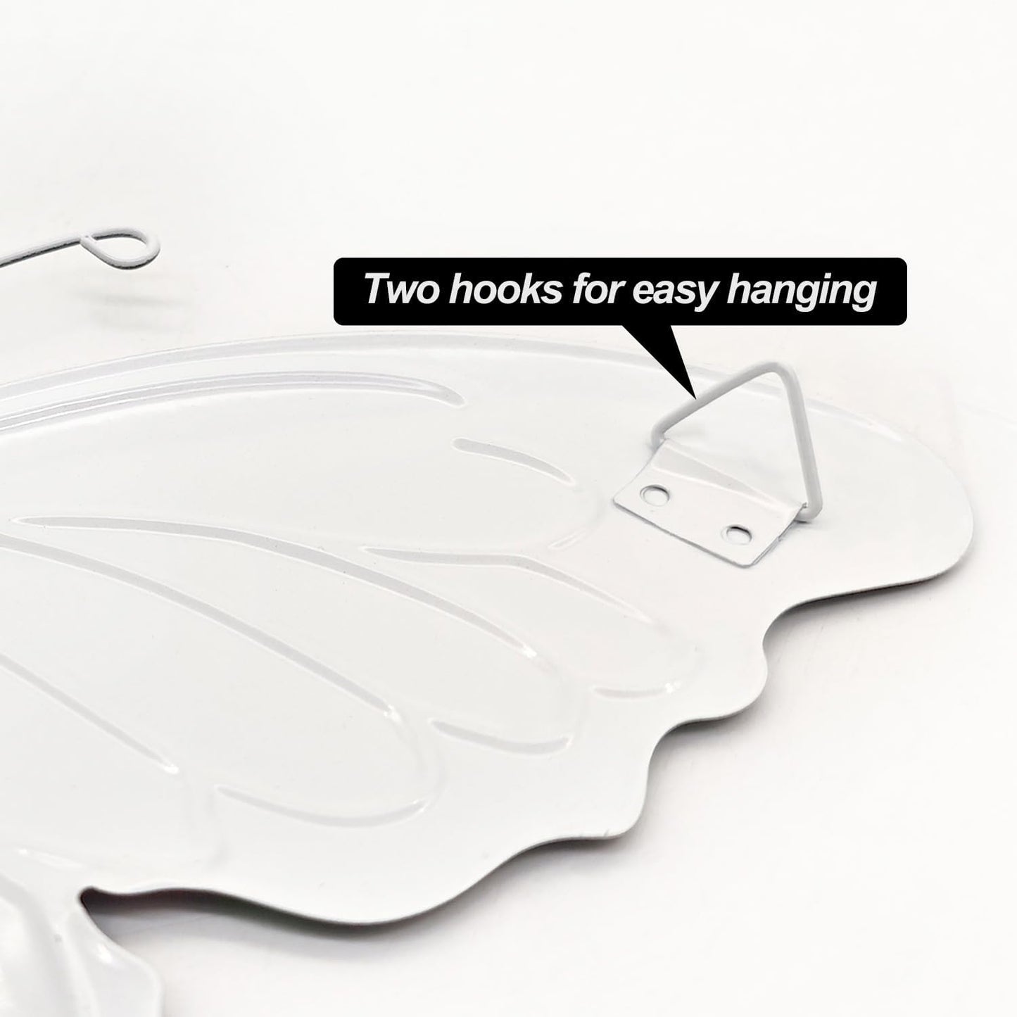 Oraytteo Metal Butterfly Wall Outdoor Decor - 4pcs 9.8inch Hanging Butterflies Wall Art Sculptures for Indoor and Outdoor Fence Patio Yard Home Wall Decorations, Gift for Mom Dad Friends