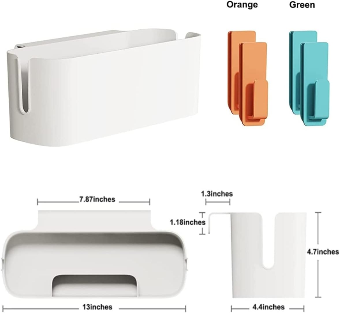 Bedside Storage Organizer Caddy Hanging Organizer Bunk Bed Shelf Holder Pocket for College Dorm Room Baby Bed Rails (Green)