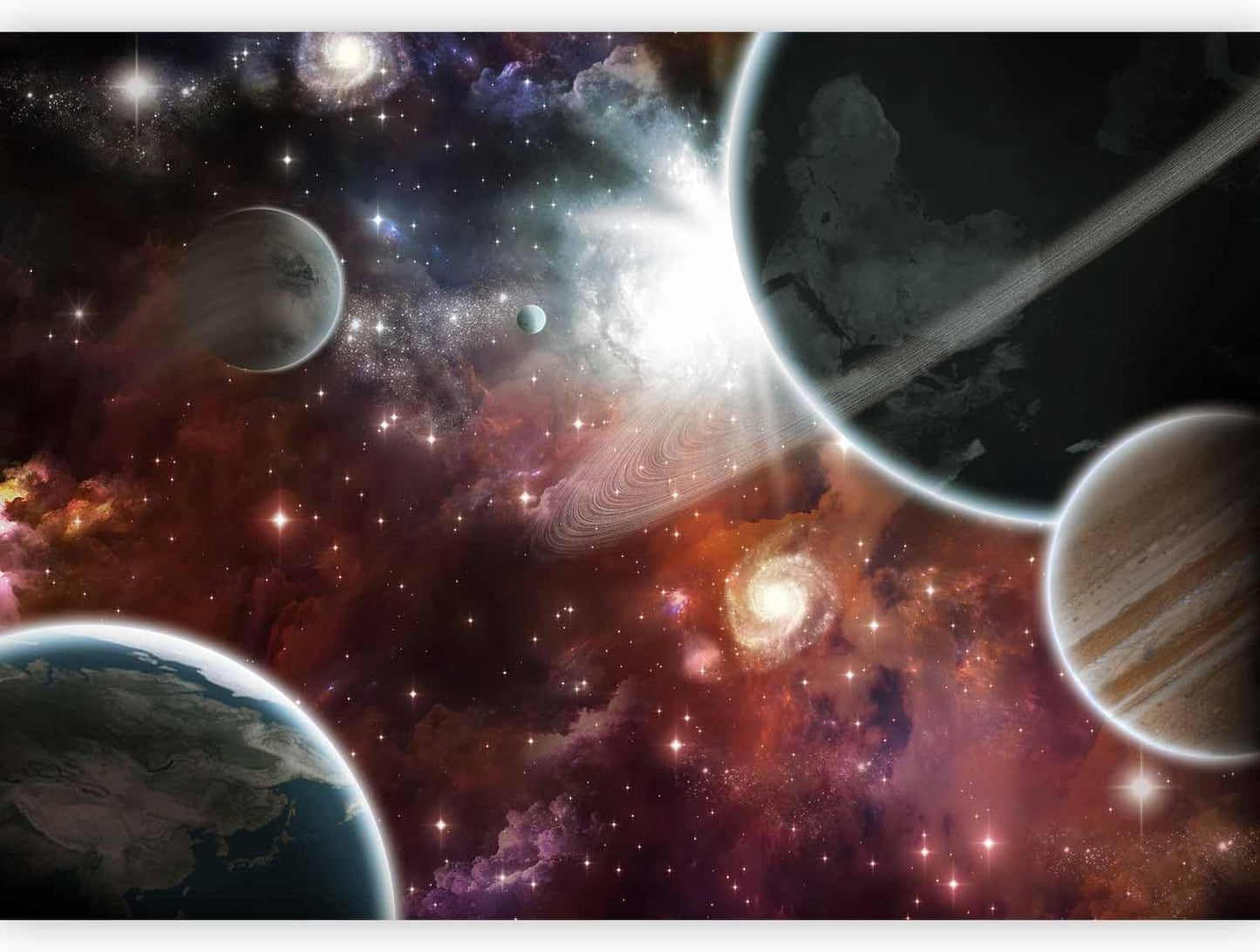 artgeist Premium Wall Mural Cosmos Galaxy 79x55 in - XXL Non-Woven Wallpaper Fleece Wall Decor Photo Print Picture Image Design Home 10110905-32