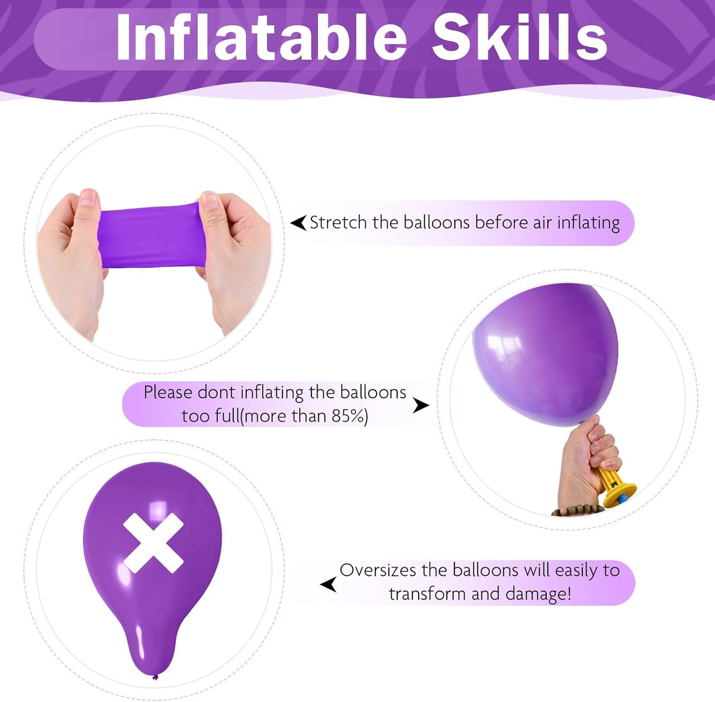 Purple Pink Black Balloons 12 Inch Pastel Pink Purple Black Latex Helium Balloon Purple Metallic Party Balloons for Girls Cartoon Anime Birthday Baby Shower Halloween Party Decorations