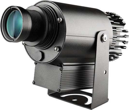 80W LED Logo GOBO Projector DJ Effect Light Including Free Custom Glass GOBO to Project Image for Advertising Business Hotel Company Store Wedding Indoor and Outdoor Use (80W)