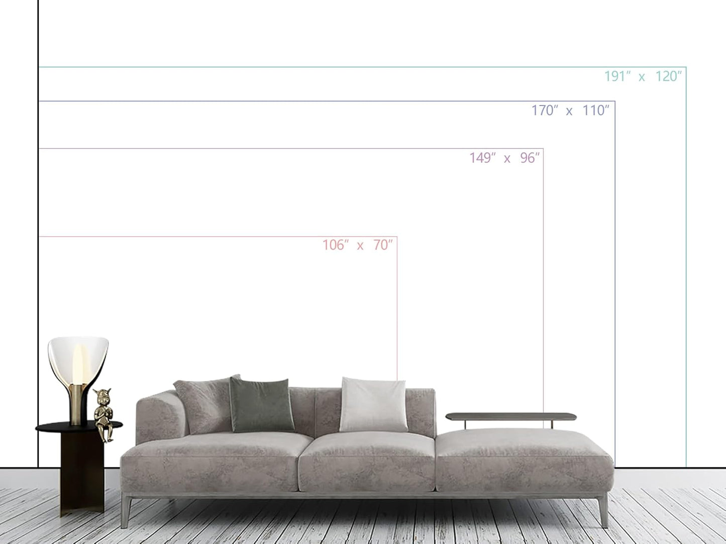 Beautiful 3D Snowy Forest Wallpaper Gray New York Park Landscape Wall Mural Living Room Bedroom (Not Peel and Stick)