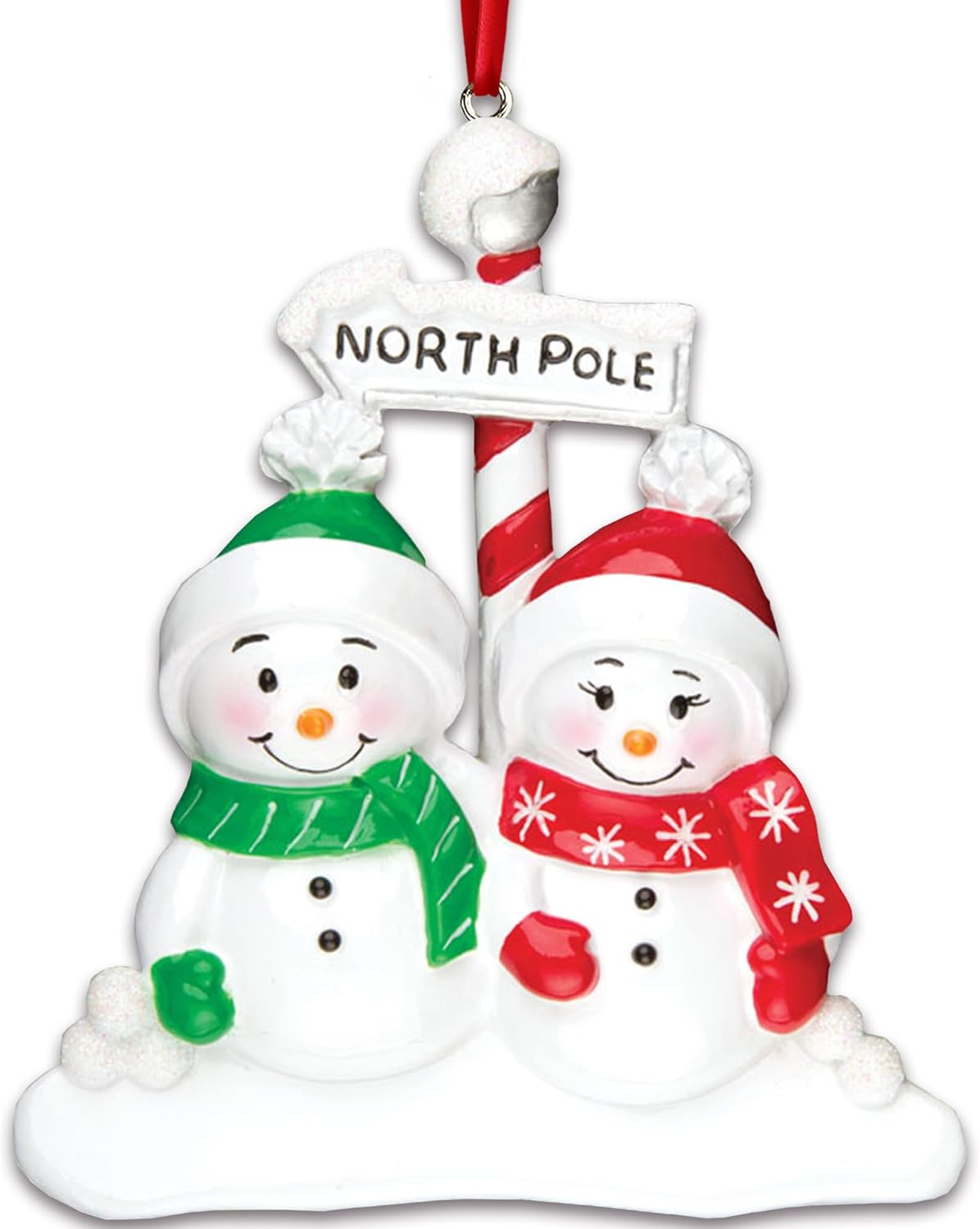 Personalized Our First Christmas Ornament 2025 | Custom Smiling Snowman Couple Ornaments Together Couples Ornament 2025 Family of 2 Unique for a Couple Ornaments Couples Unique Gifts