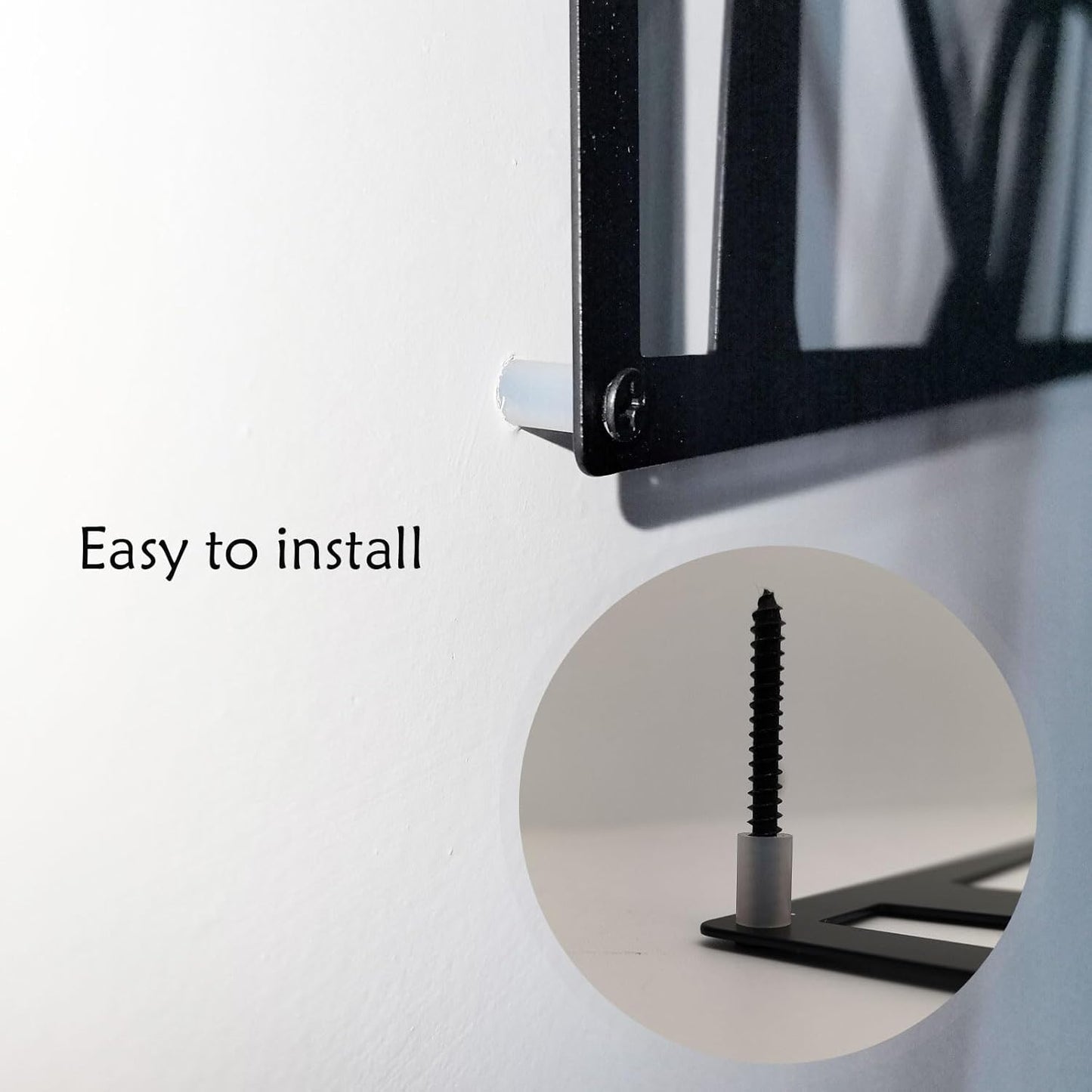 AIM & GGKK 4 Pack Black Abstract Wall Art Décor, Minimalist Décor Single Line Art Wall Decorations for Living Room Bedroom Bathroom Study (Size 17 x 11.8'')