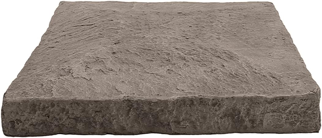 GenStone Faux Stacked Stone Flat Pillar Cap 13.5" x 13.5" x 1.75" in Desert Sunrise Color for Do It Yourself Friendly Home Improvement Projects