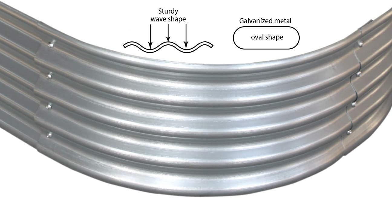 9 ft x 3 ft Raised Garden Bed Metal Elevated Planter for Vegetable Flower Herb (2pk)