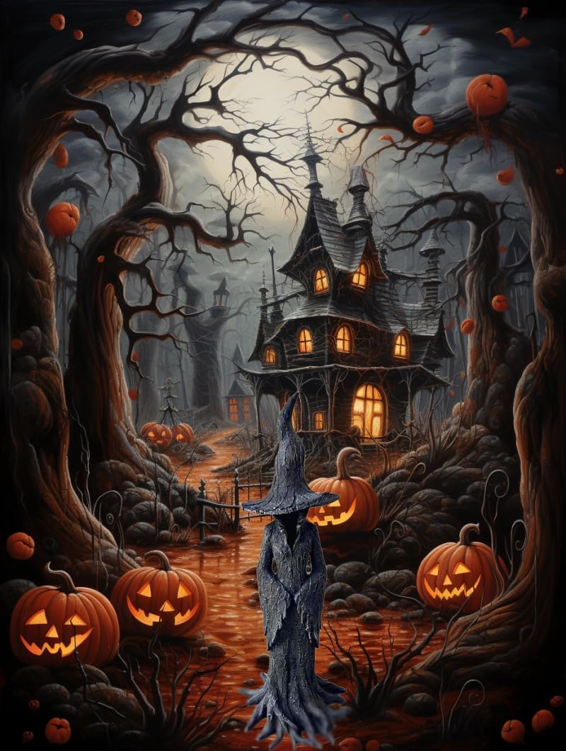 Cracker Barrel Witch Statue,Gothic Witch Statue,Resin Statue, Halloween Decorations Indoor Ornament Figurine (11.8in)