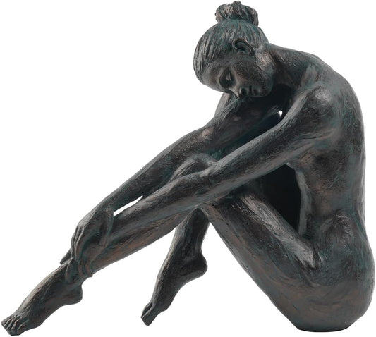 Guichifun Yoga Dancer Statue Home Decoration - Resin Bronze Sculpture Modern Creative Home Garden Statue Handicrafts Art Ware Home Décor Office Room or Outdoor Garden Gifts 10.25 x 4.25 x 8.75 Inch