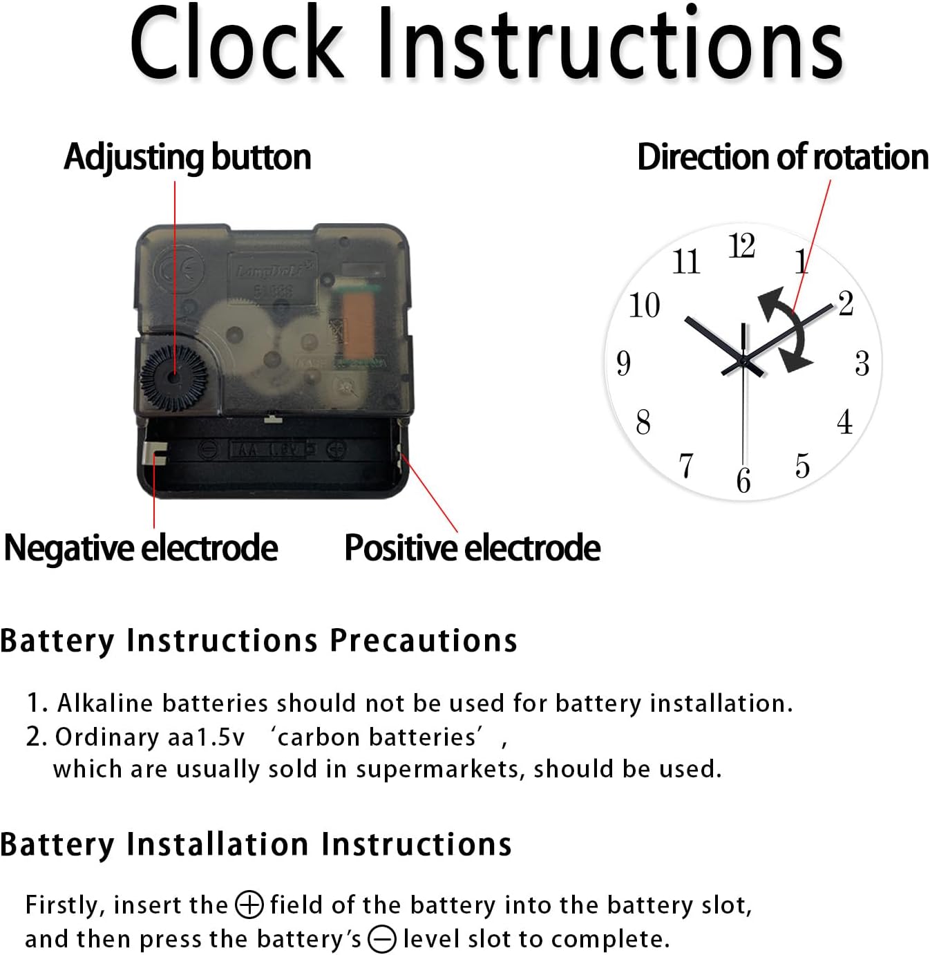 Black Minimalist Wall Clocks for Living Room Glass Marble Pattern Wall Clocks Battery Operated 12 Inch Abstract Wall Clock Non Ticking