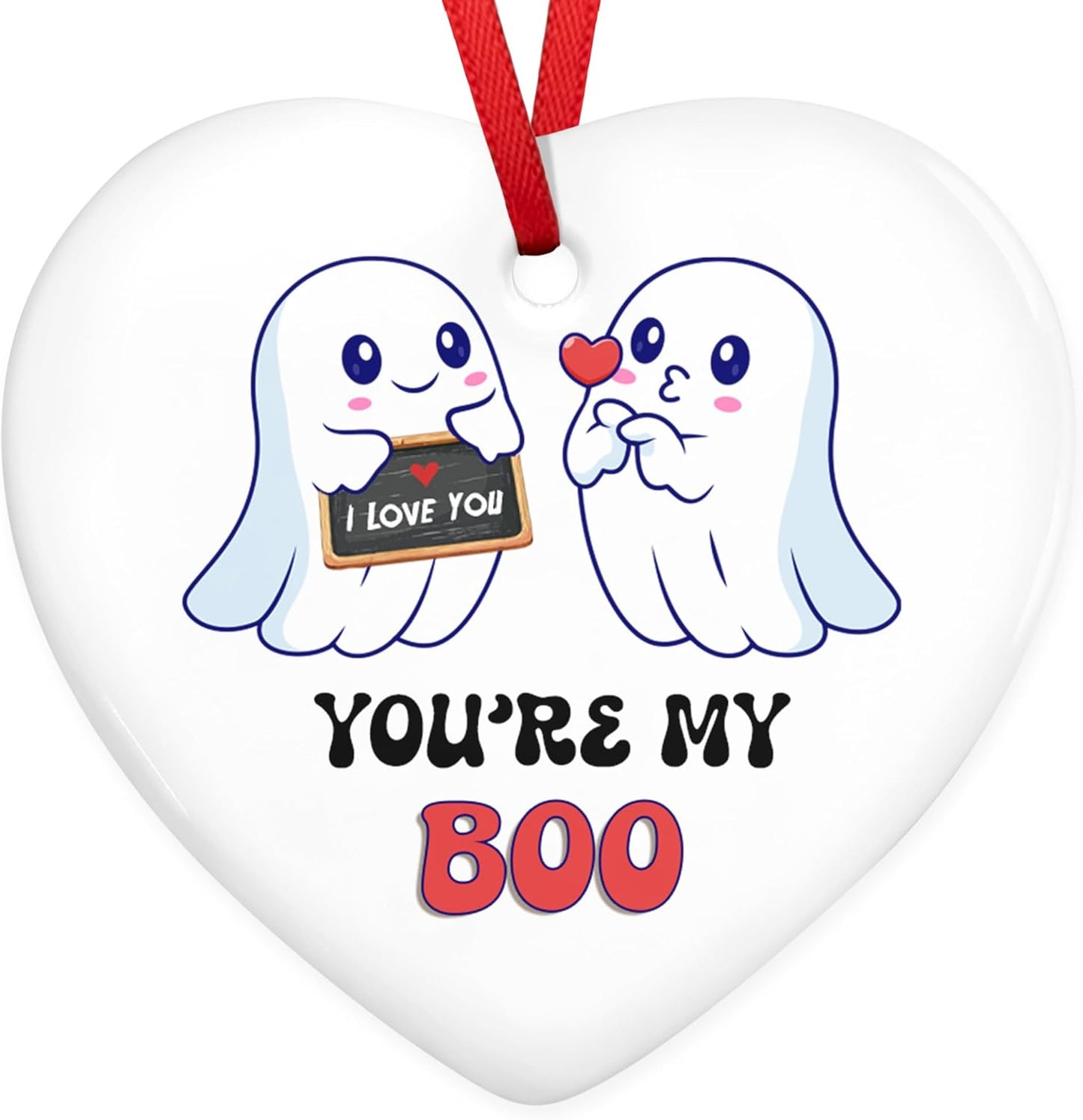 OASSIE Couple Gifts for Men, Women - Christmas Ornaments 2025, Anniversary, Halloween, Birthday Gifts for Him, Her, Boyfriend, Girlfriend Couple - Christmas Decorations Ceramic Ornaments