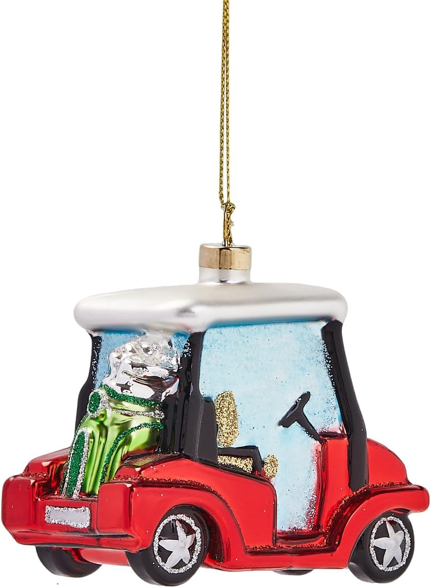 Hanging Christmas Ornaments, 2025 Glass Blown Christmas Tree Ornaments, Blue Christmas Tree Decorations, Funny Gifts & Home Decor, Car