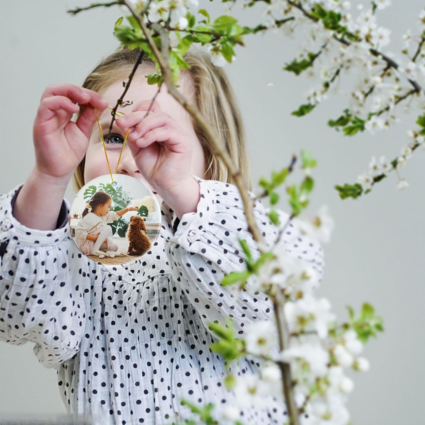 Sublimation Ornament Blanks Bulk, Sublimation Christmas Ornament Blanks Ceramic Sublimation Ornaments for Christmas Tree Decor Personalized Christmas Ornaments as Party Decorations Gifts for Women