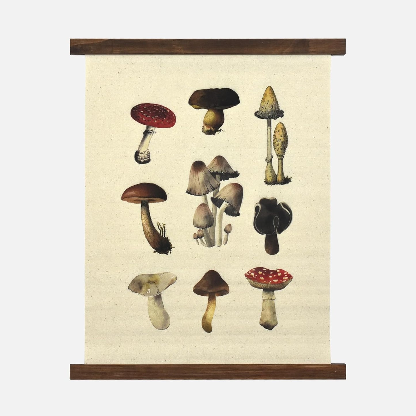 American Art Decor Hanging Linen Mushroom Tapestry Vintage Wall Art Hanging