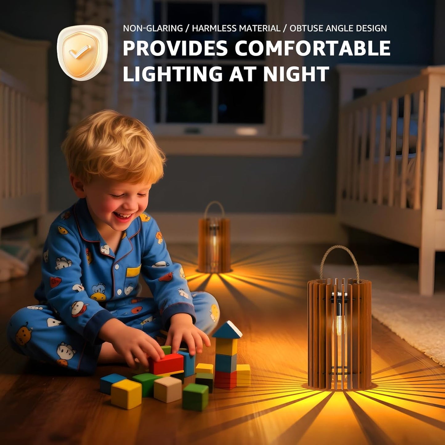 2-Pack Solar Lanterns Outdoor Hanging Portable Table Top Decorative Lamp DIY Lantern Lights Water-Resistant for Outside Patio Yard Garden Porch