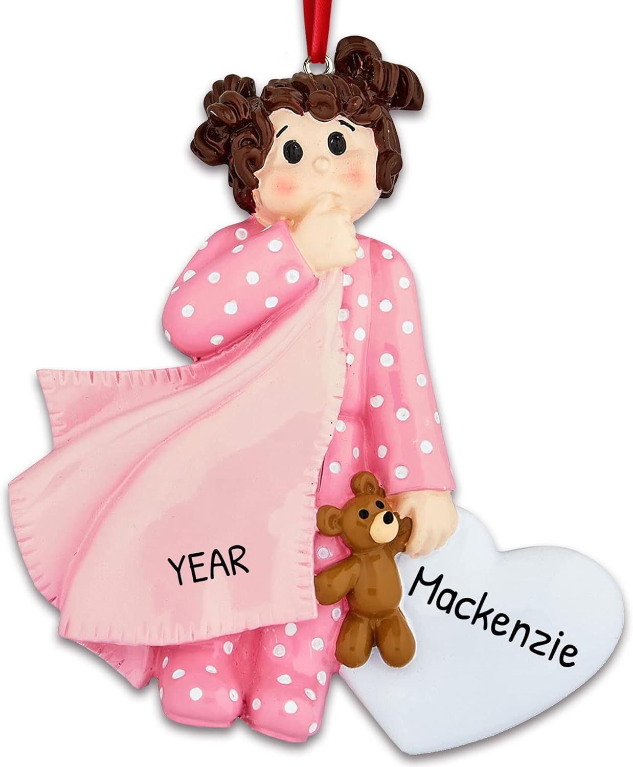 Personalized 2nd Christmas Boy Tree Ornament 2024 - Baby Child Hold Heart Second - Free Customization