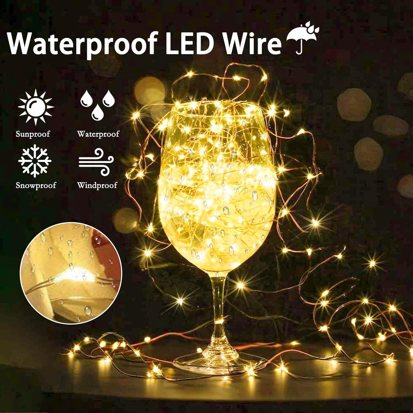 3-Pack 78FT 240 LED Fairy Lights Battery Operated with Timer & Remote, Waterproof Twinkle Lights Indoor Outdoor 8 Modes for Bedroom Centerpiece Wedding DIY Party Christmas Classroom Dorm Decoration