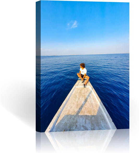 AIRUIXIO Custom Canvas Prints with Frame | Personalized Photo Canvas for Christmas Gifts | Ideal Family & Pet Wall Art Decor | Custom Canvas Wall Art 12x16Inch