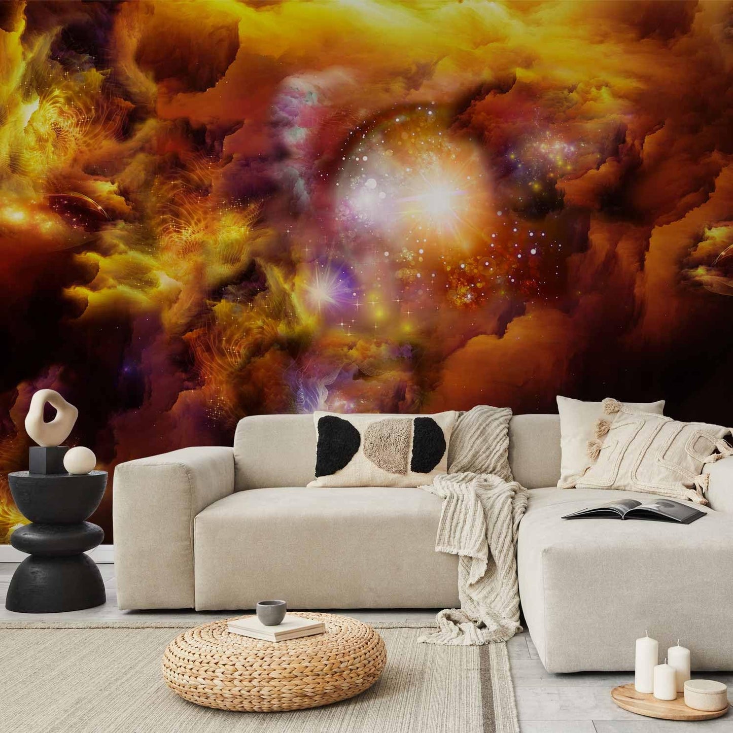 artgeist Wall Mural Cosmos Galaxy 197x138 in - XXL Non-Woven Wallpaper Fleece Wall Decor Photo Print Picture Image Design Home n-A-0027-a-d