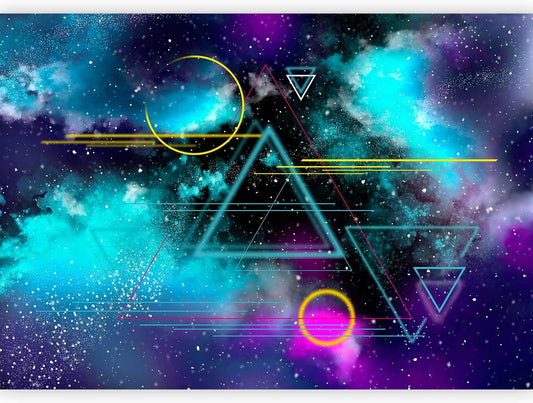 artgeist Wall Mural Galaxy 77x55 in - Peel and Stick Self-Adhesive Wallpaper Removable Large Sticker Foil Wall Decor Print Design Mural Cosmos Galaxy Cosmonaut Astronaut a-A-10328-a-a