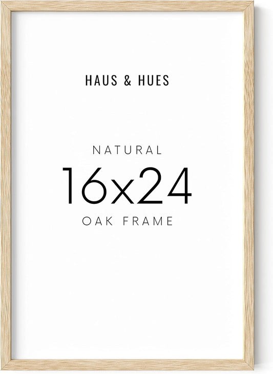 HAUS AND HUES 16x24 Frame - Light Wooden Picture Frame, Set of 1 (Beige)