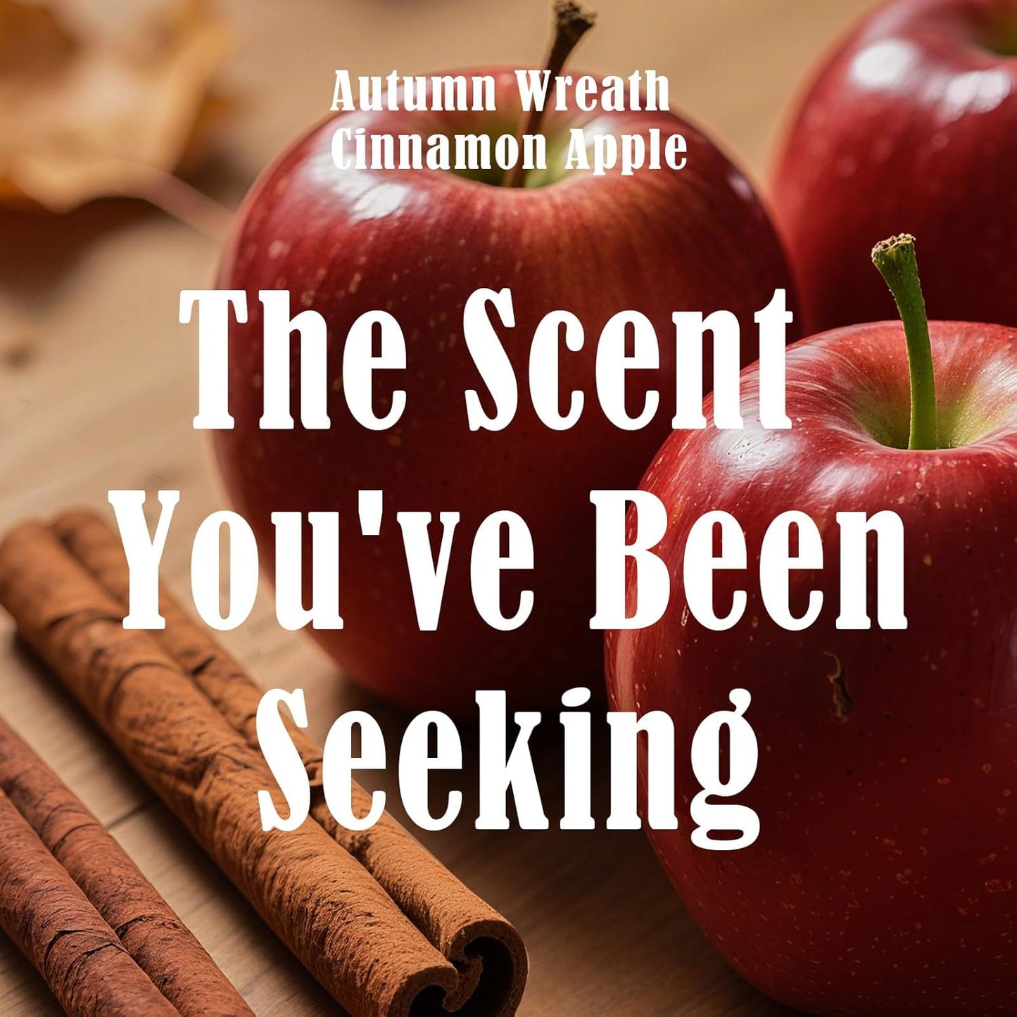 Apple & Cinnamon Scented Candle, Large Jar Aromatherapy Candle Over 60 Hours of Burn Time, Candles for Home Scented Fall Decor Home Fragrance Perfect for Gifting