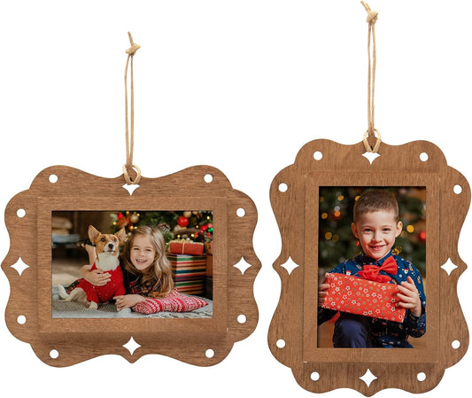 Wood Rectangle 2" x 3" Photo Ornaments - Pack of 50