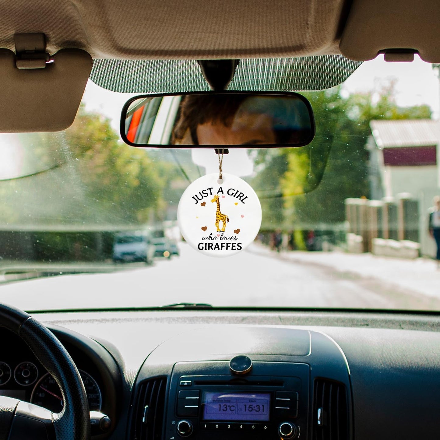 Giraffe Ornament, Giraffes Gifts for Girls Women, Just a Girl Who Loves Giraffes Ornament Keepsake Decorations