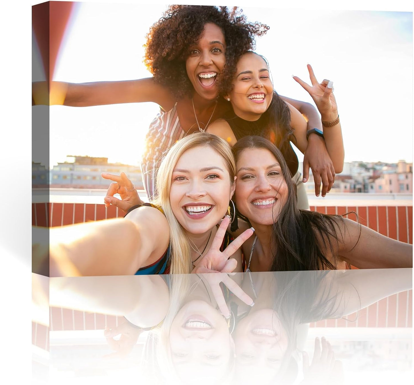 AIRUIXIO14x11 Inch Custom Canvas Prints with Frame | Personalized Photo Canvas for Christmas Gifts | Ideal Family & Pet Wall Art Decor | Custom Canvas Wall Art