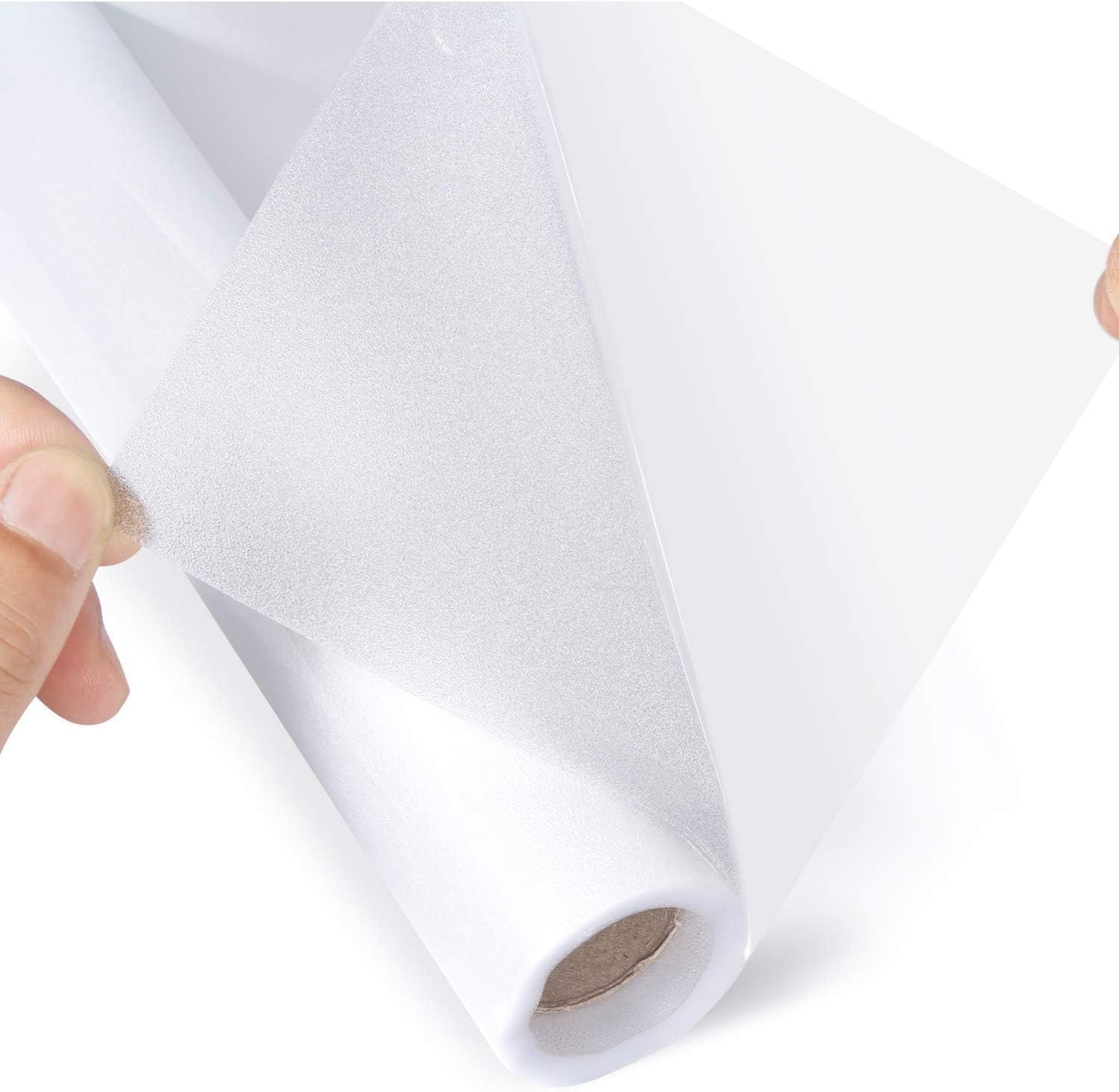 HIDBEA Frosted Window Privacy Film - Non Adhesive Static Cling Glass Stickers Sun UV Blocking Heat Control Door Covering Decals for Home Office, 35.4 x 98.4 Inch