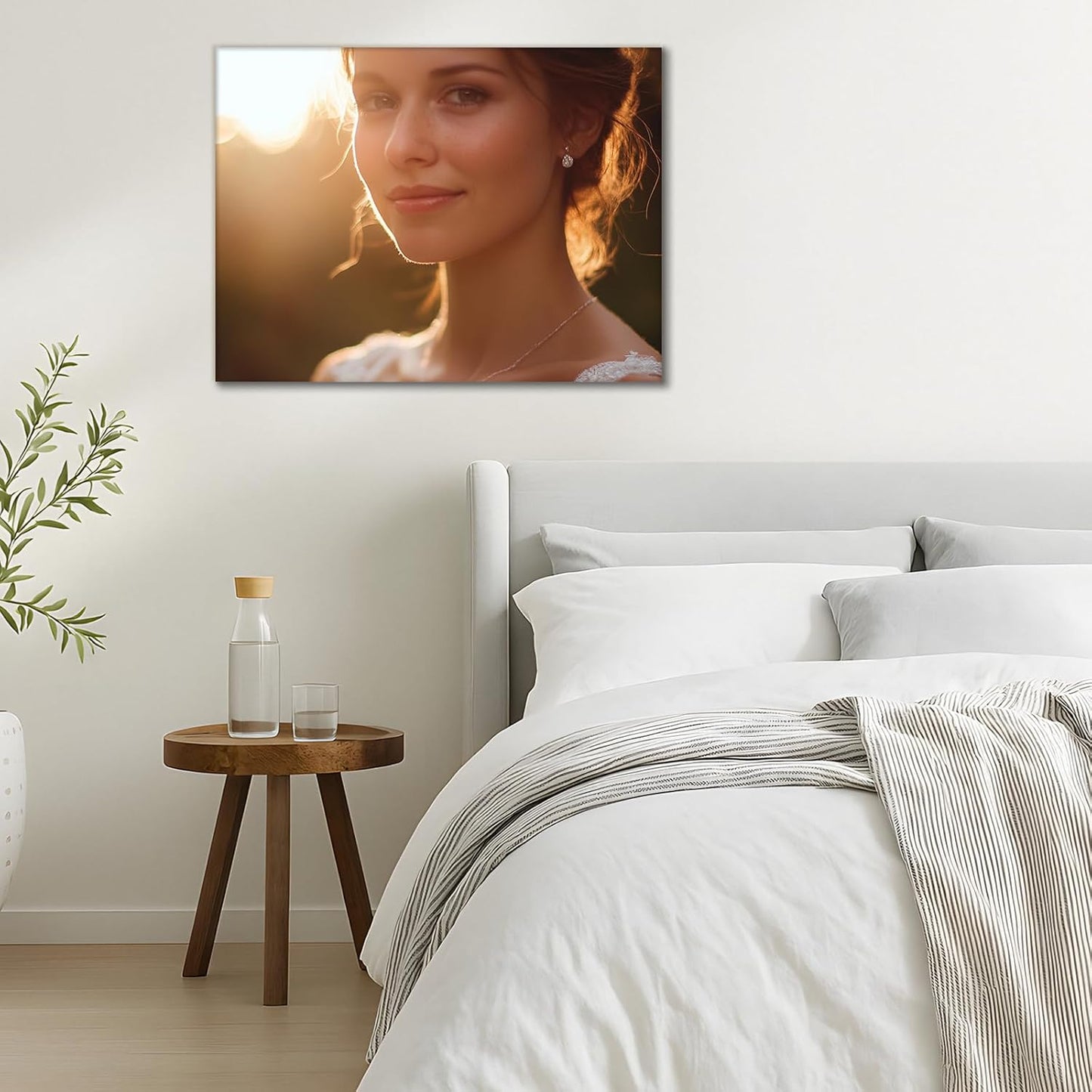 GAIYUAO Customized Canvas Pictures for Wall Custom Canvas Print Poster Personalized Photo Prints Frame Large Wall Art Picture for Living Room 20x30in