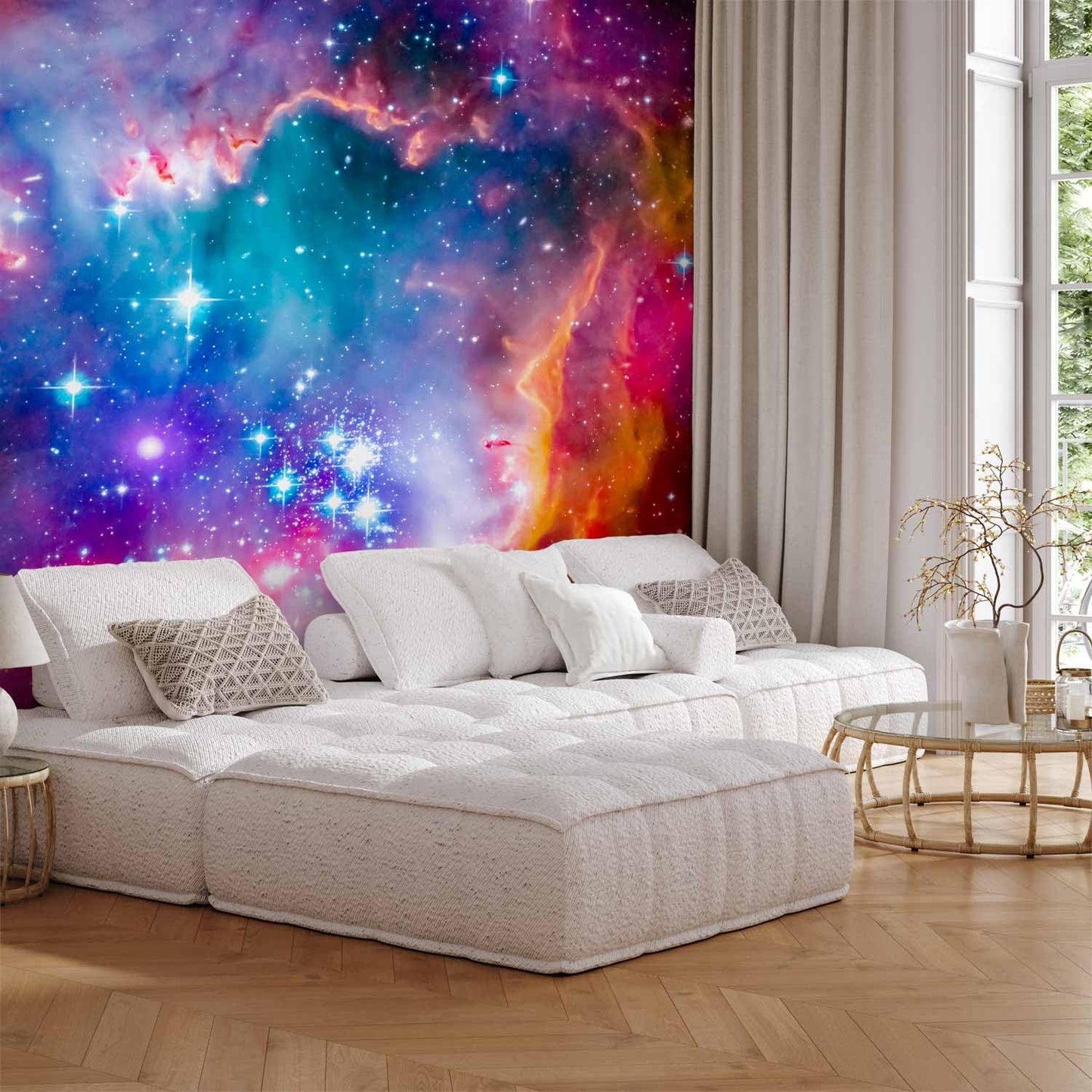 artgeist Premium Wall Mural Abstract 157x110 in - Non-Woven Wallpaper Fleece Wall Decor Photo Print Picture Image Design Abstract Cosmos Sky Star i-G-10010-a-a