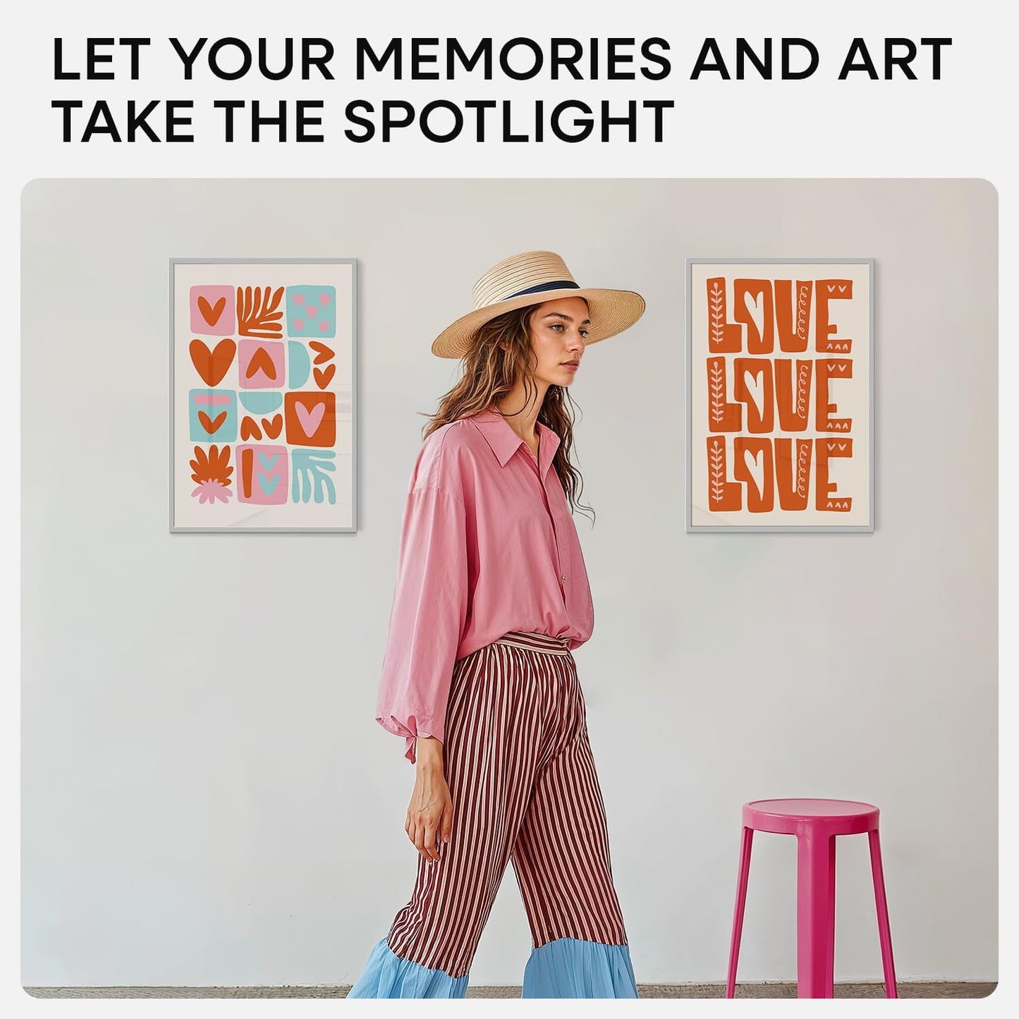 Homeforia 13 x 19 Frame Silver, High End Metal 13 x 19 Picture Frames with Mat 11 by 17 Photo, 13x19 Silver Poster Frame Matted to 11x17 Print, 19x13 Hanging Frames, Tempered Glass, Wall Kit, Set of 1