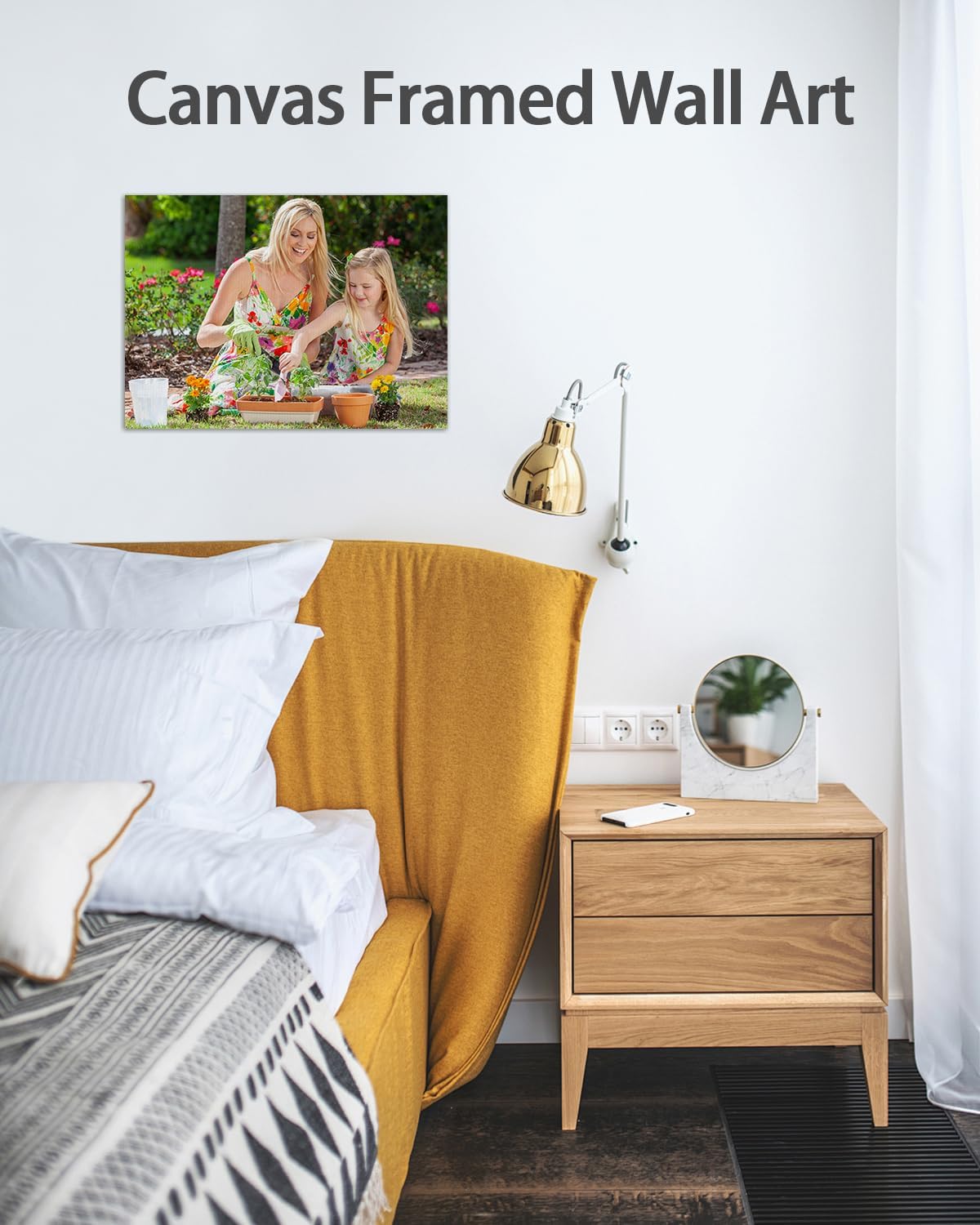 AbcCustomize Canvas Prints with Your Photos，Custom Canvas Wall Art for Bedroom, Living Room, Farmhouse Decor，Personalized Gifts Canvas Prints for Family，Friend，Lover，Pet