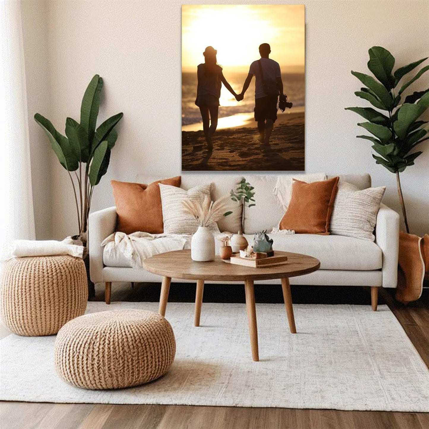 GZZFXXD Personalized Custom27''x40'' Canvas Prints with Your Photo/your Image Large Wallart Wall Decor for Bedroom Dining room Living room Children's room(Unframed)