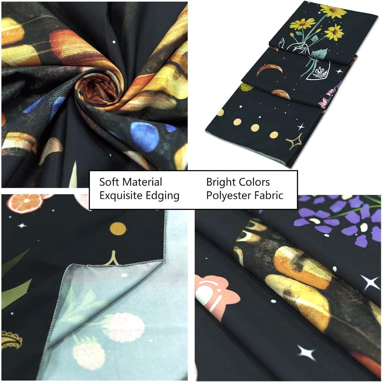 Aipon Yellow Butterfly Moon Flower Tapestry Botanical Floral Plant Boho Tapestry for Bedroom Aesthetic Vintage Tapestries Wall Hanging for Living Room Dorm (68.00'' × 90.00'', Yellow)