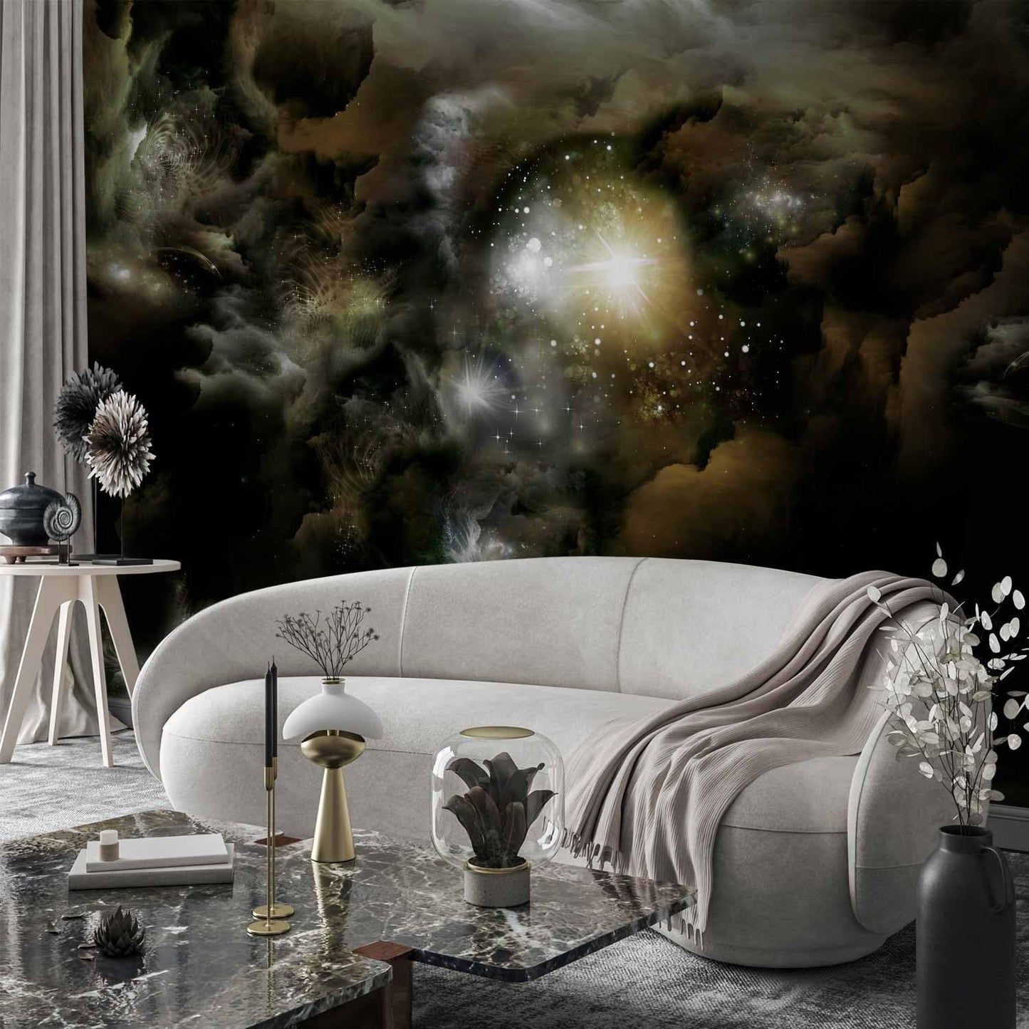 artgeist Premium Wall Mural Cosmos Galaxy 79x55 in - XXL Non-Woven Wallpaper Fleece Wall Decor Photo Print Picture Image Design Home n-A-0027-a-b