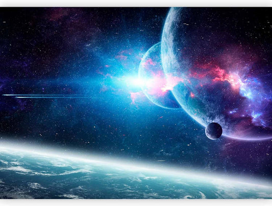 artgeist Premium Wall Mural Cosmos Galaxy 98x69 in - XXL Non-Woven Wallpaper Fleece Wall Decor Photo Print Picture Image Design Stars Solar System Universe Space b-C-10047-a-a