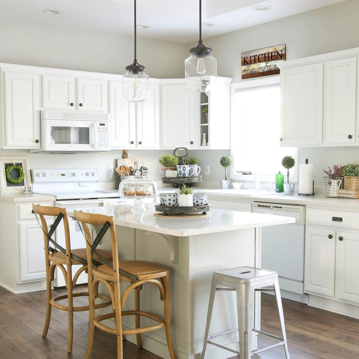 Welcome to Our Beautiful Chaos Sign, Farmhouse Wood Sign, Home and Living Room Decor Housewarming Gift Spring Home Decor (Beautiful Chaos) 6x18 Inch